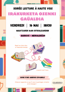 Soirée lecture à Haute voix - BARCUS