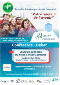Conférence ASEPT dispositif bien vieillir @ Maison pour tous de Barcus
