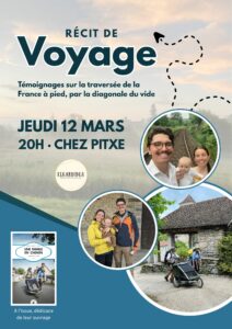Soirée conférence récit de voyage @ Chez Pitxe